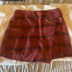 Free people plaid skirt